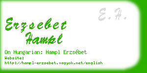 erzsebet hampl business card